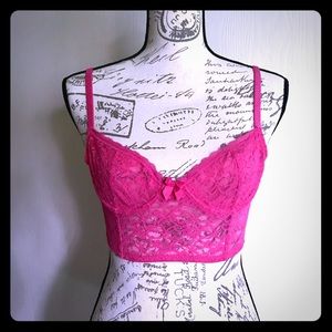 Aerie Festival Bralette — 32B, pink (Clubwear/Layering)